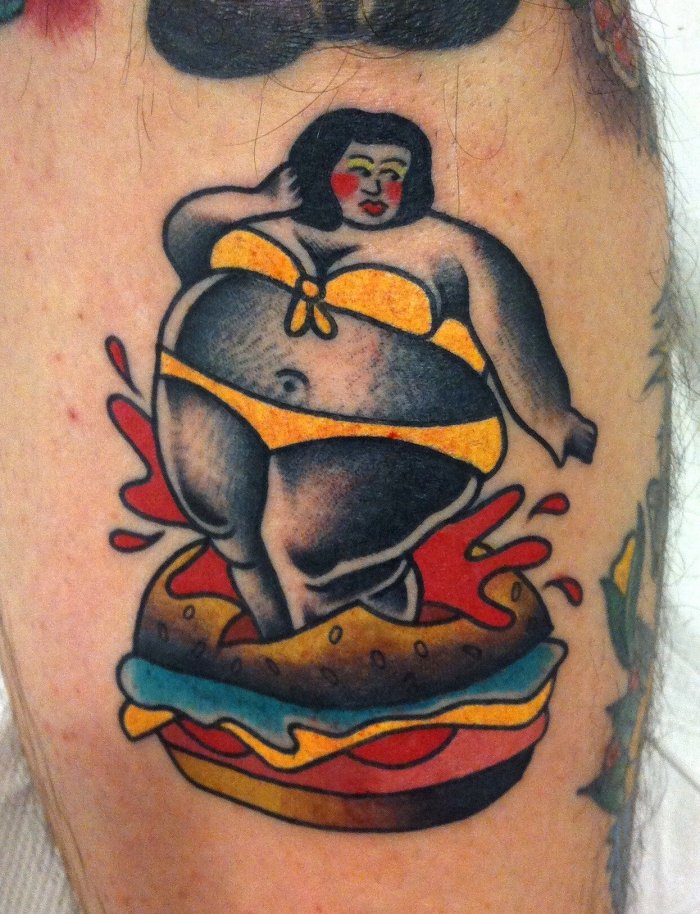 Тату Олд скул мужские