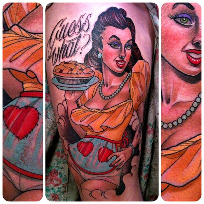 Тату на предплечье мужские олдскул