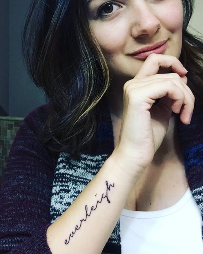 Тату с именем