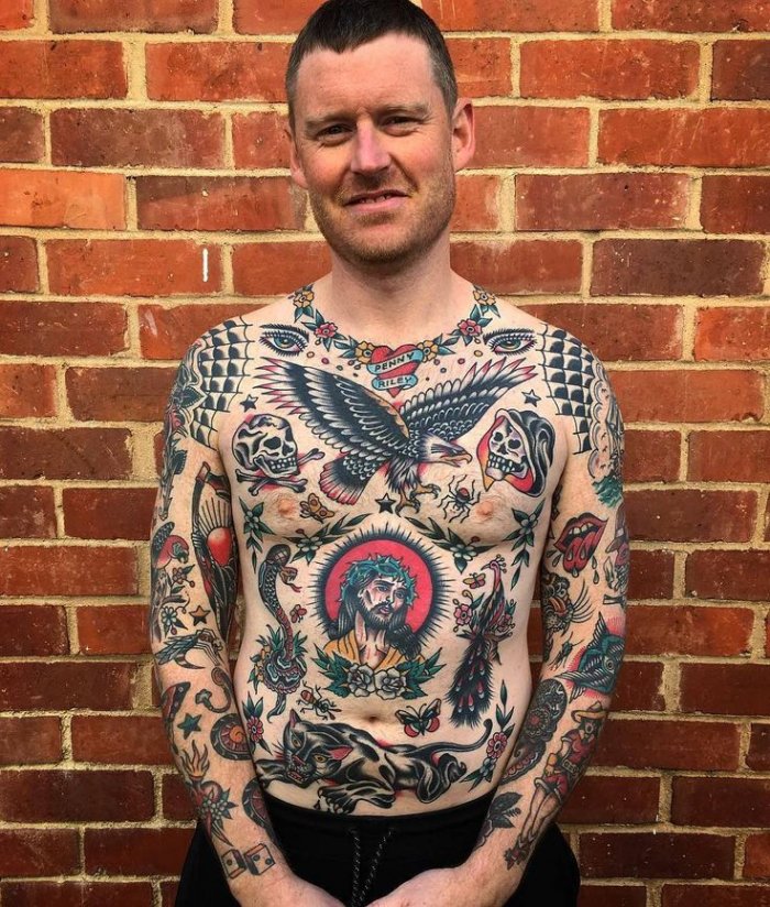 Олд скул тату