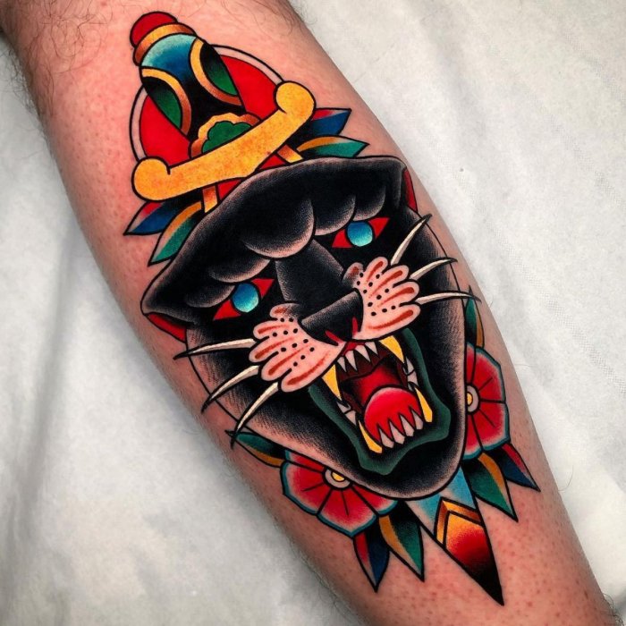 Олд скул тату