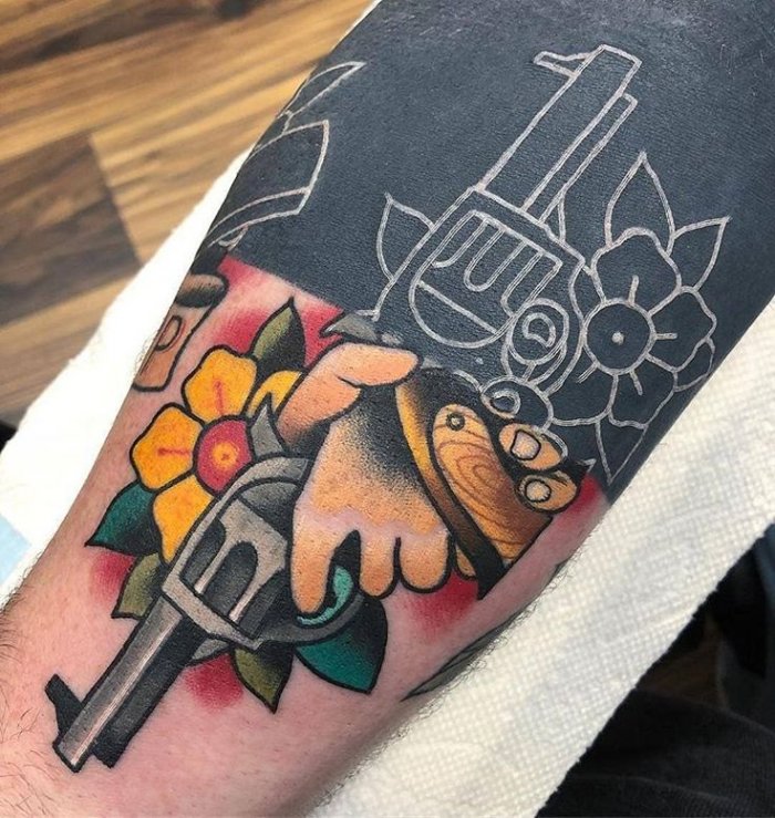 Стиль тату Олд скул old School