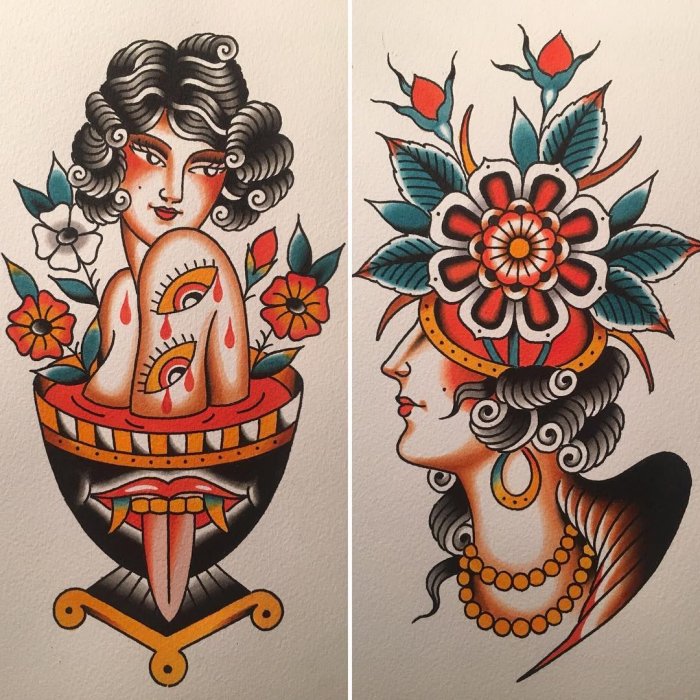 Традиционный стиль тату