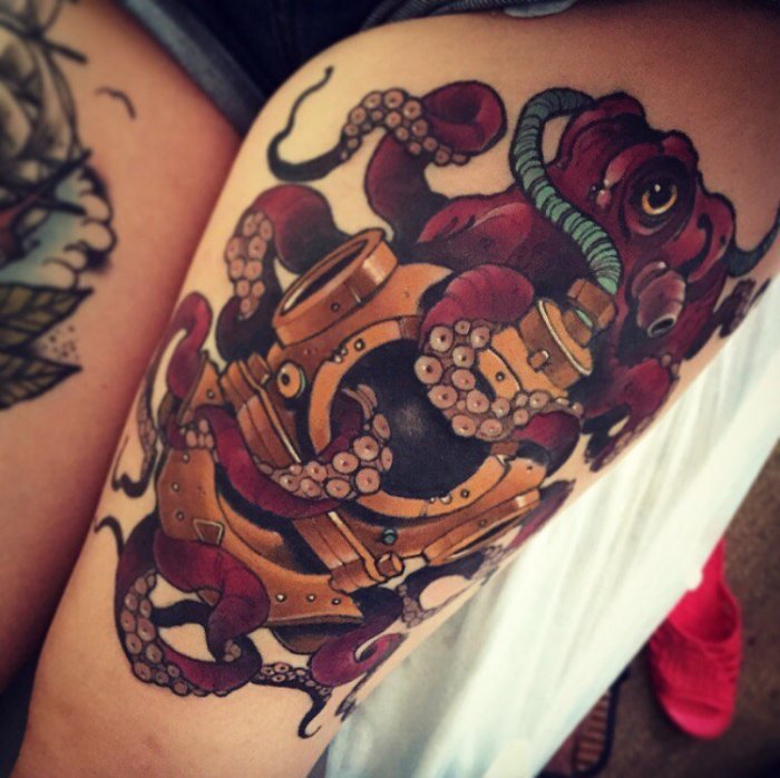 Тату в стиле Олд