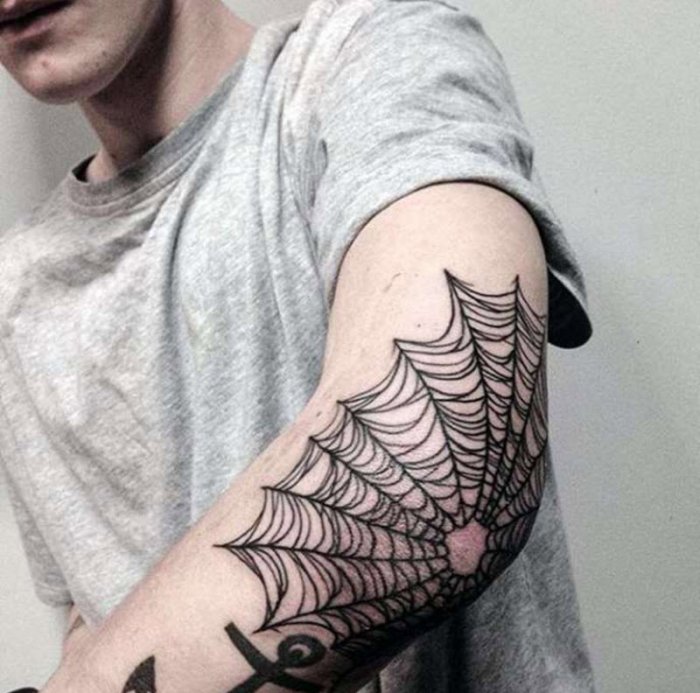 Паутина тату эскиз