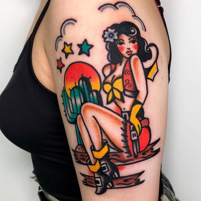 Олд скул тату