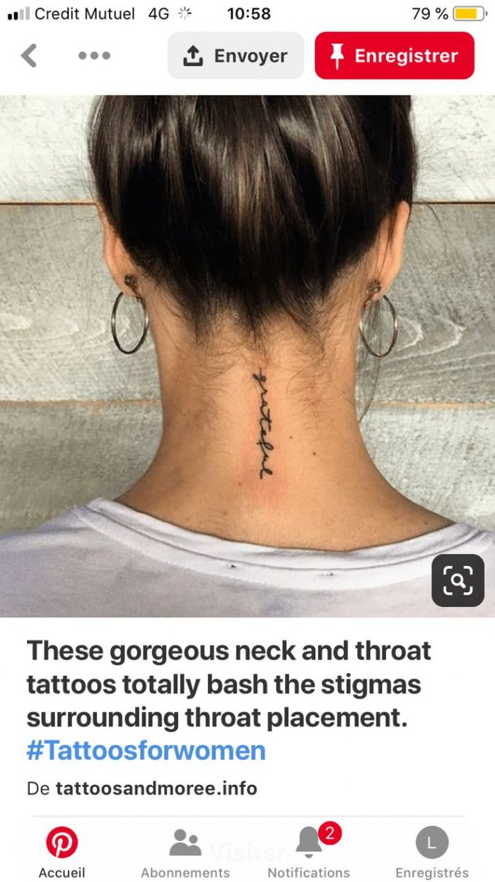 Красивые тату на шее для девушек