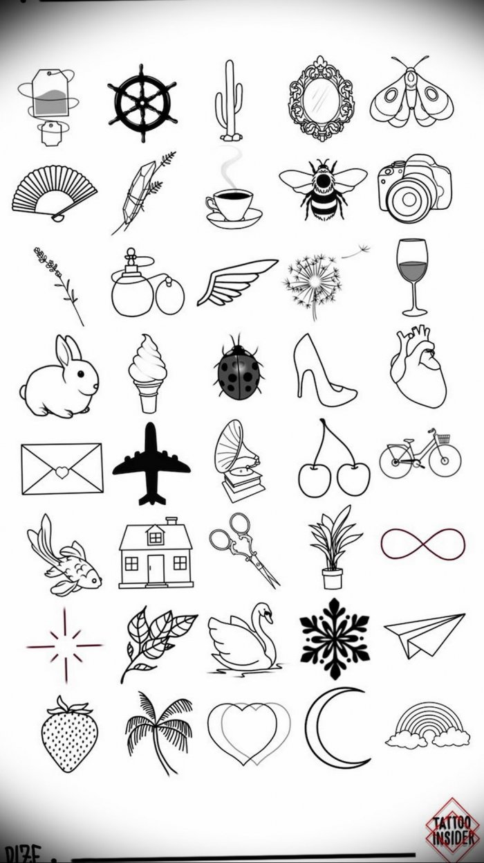 Маленькая тату эскиз