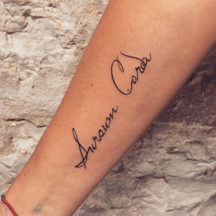 Тату на латыни