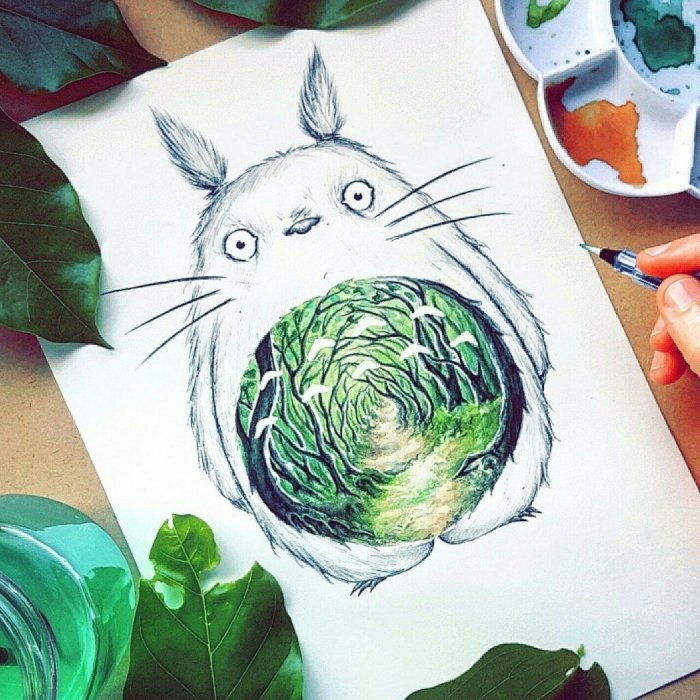 Цветы эскиз