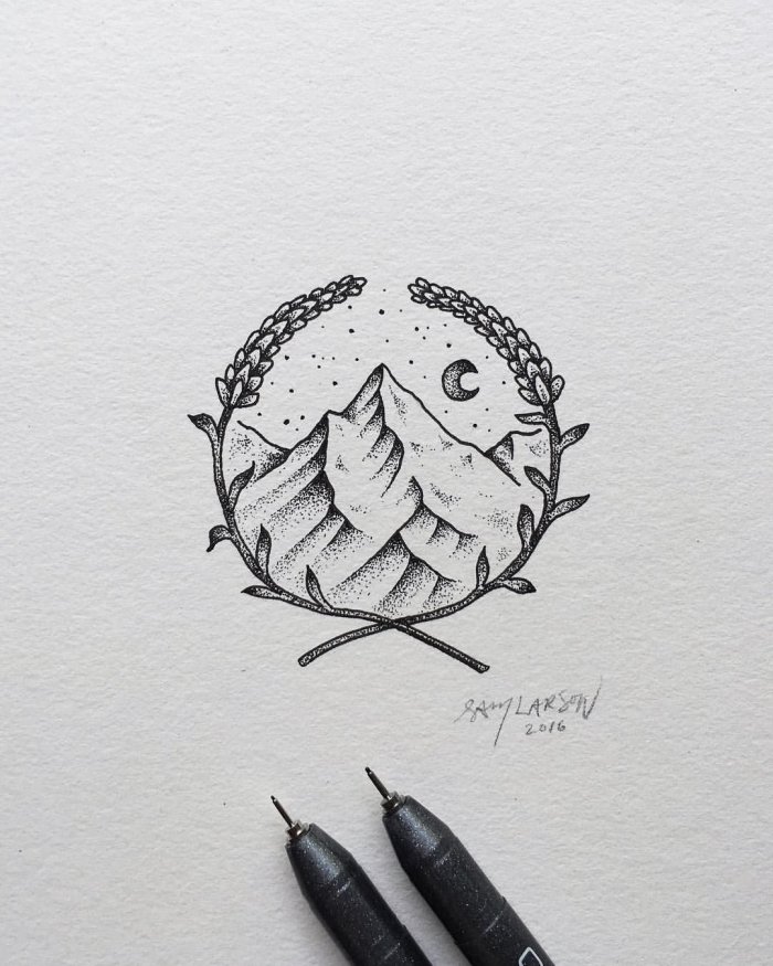 Татуировки карандашом