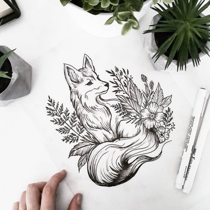 Стилизованная ящерица