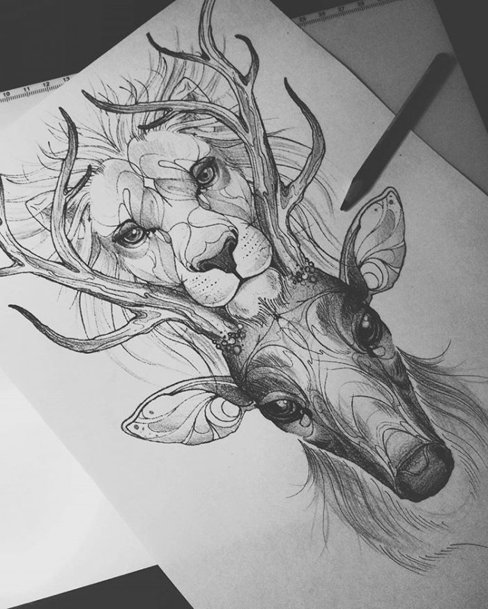 Рисунки карандашом Татуировки