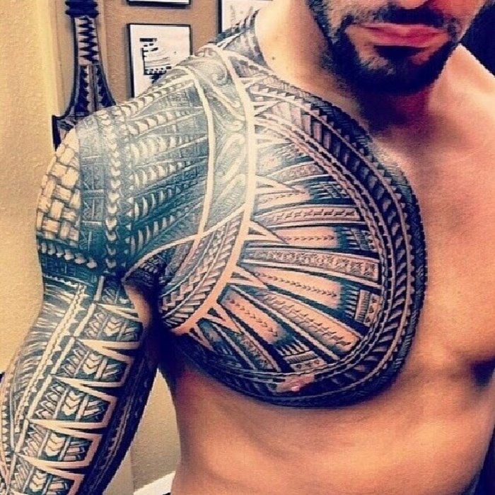 Полинезия стиль тату трайбл
