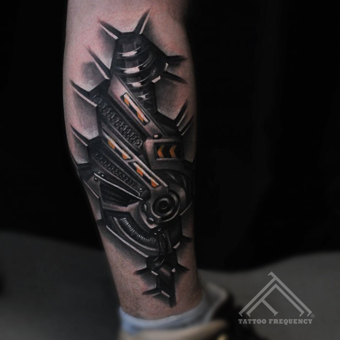 Терминатор био-мех тату