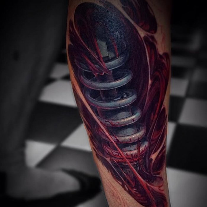 Рукав в стиле биомеханика мужской