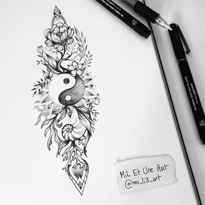 Тату дракон