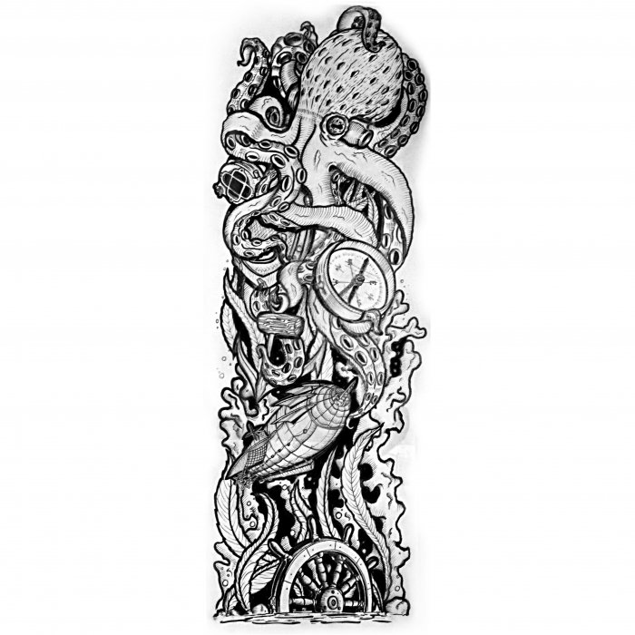 Тату эскизы на руку мужские чёрно-белые