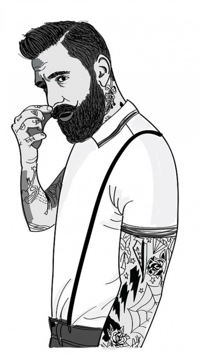 Тату дракон маленький