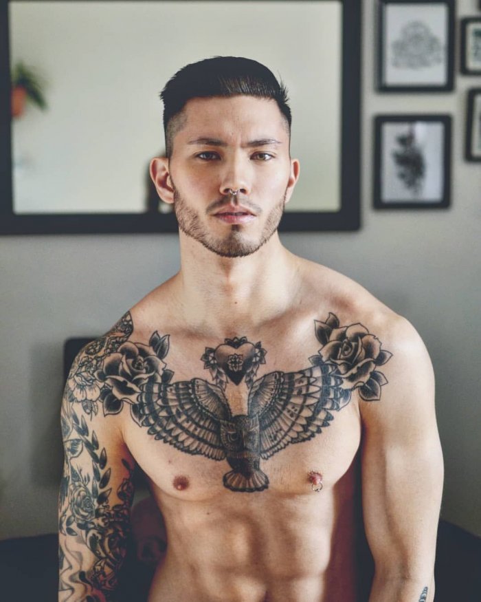 Тату на всю шею мужские