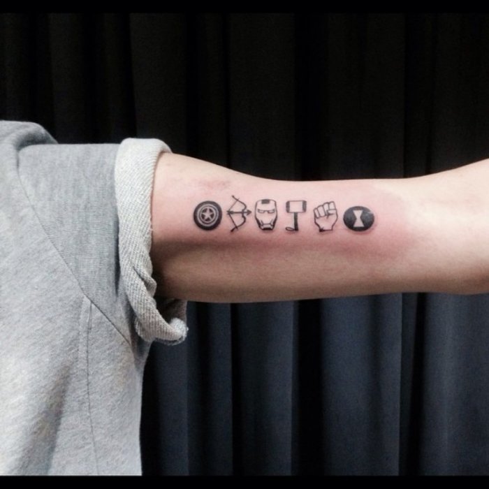 Тату на руке для мужчин