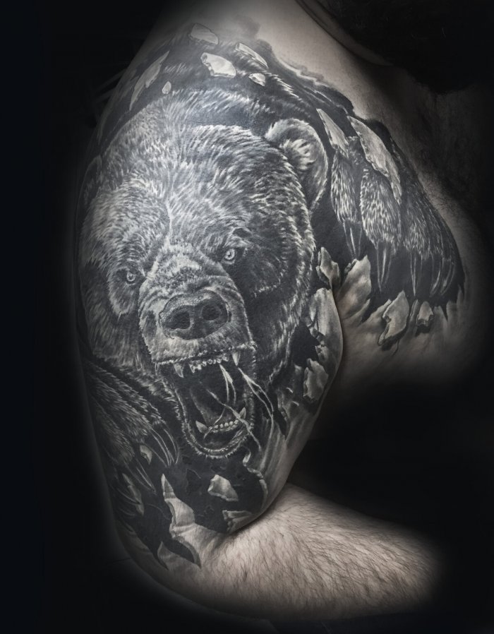 Старославянские тату медведь