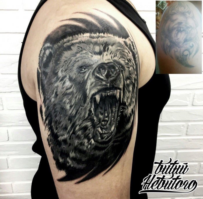 Славянский медведь тату