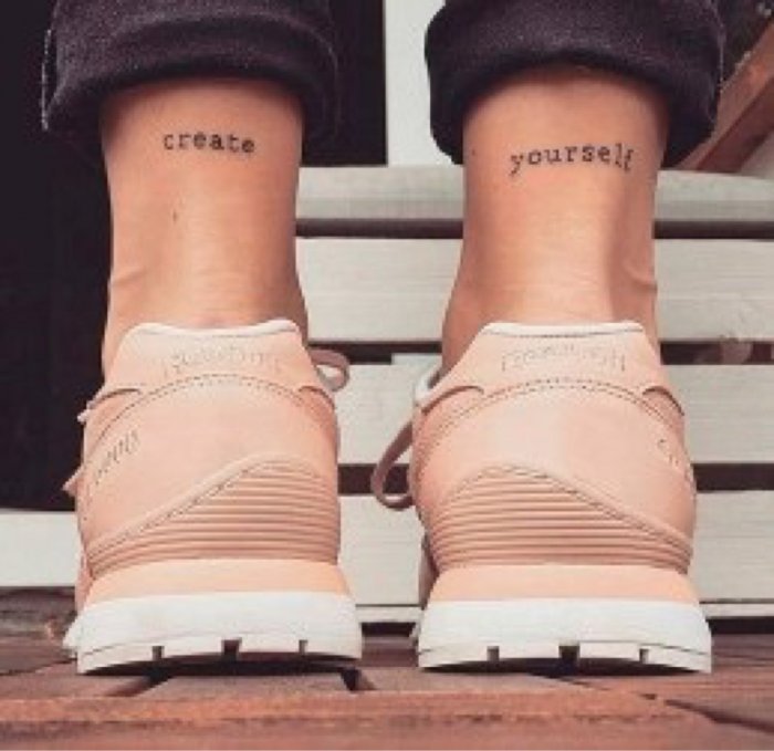 Тату надписи