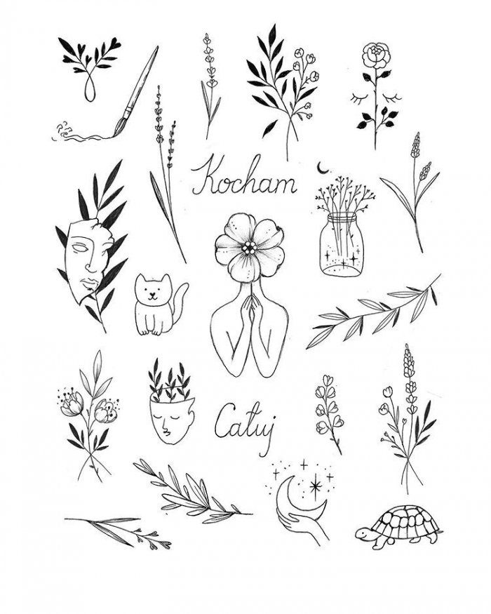 Маленькие татухим хэскизы