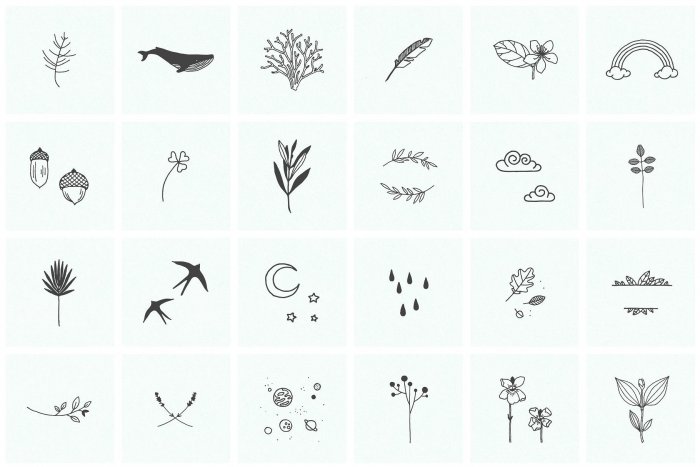 Маленькая тату эскиз