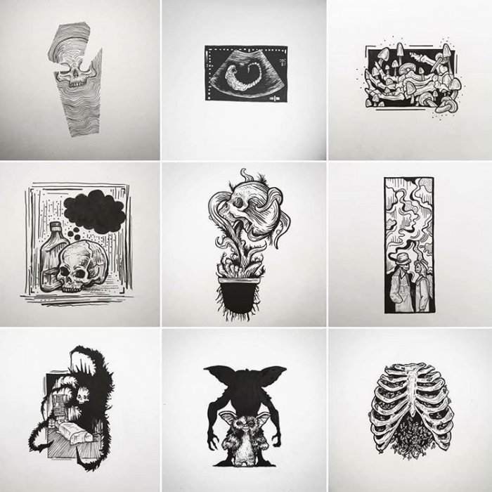 Простые Татуировки эскизы