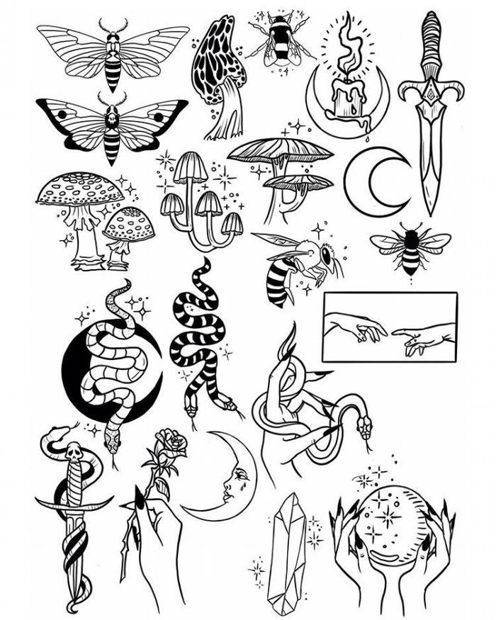 Маленькие рисуночки для тату