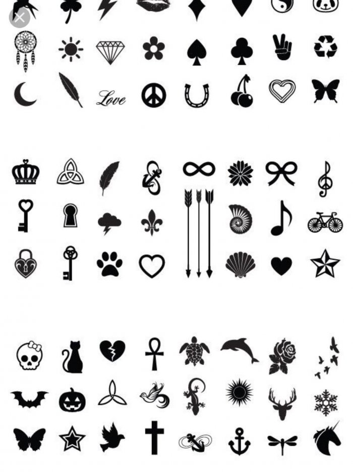 Маленькие тату эскизы