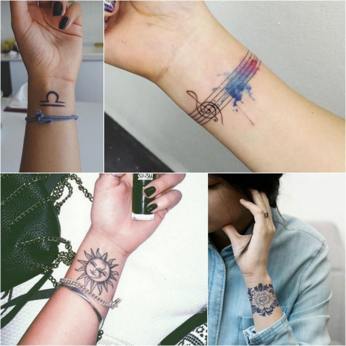 Красивые тату на запястье