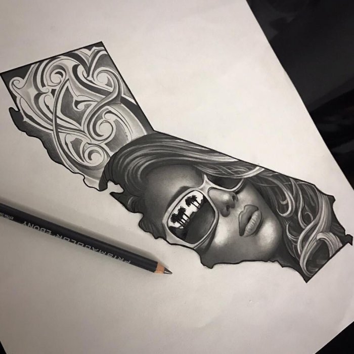 Chicano стиль тату