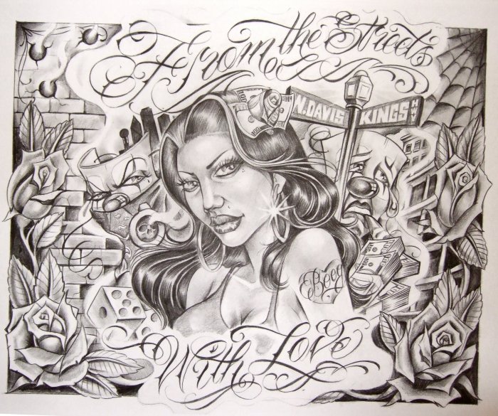 Чикано тату эскизы