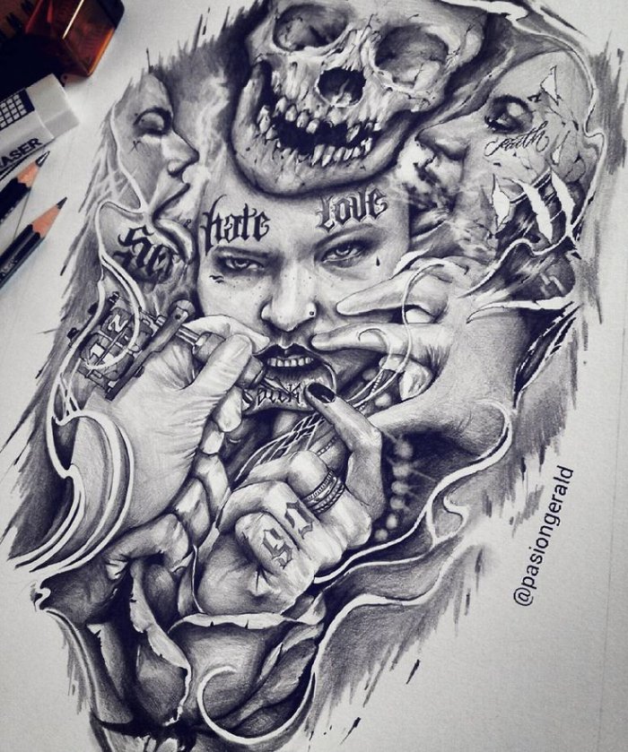 Эскизы в стиле Чикаго