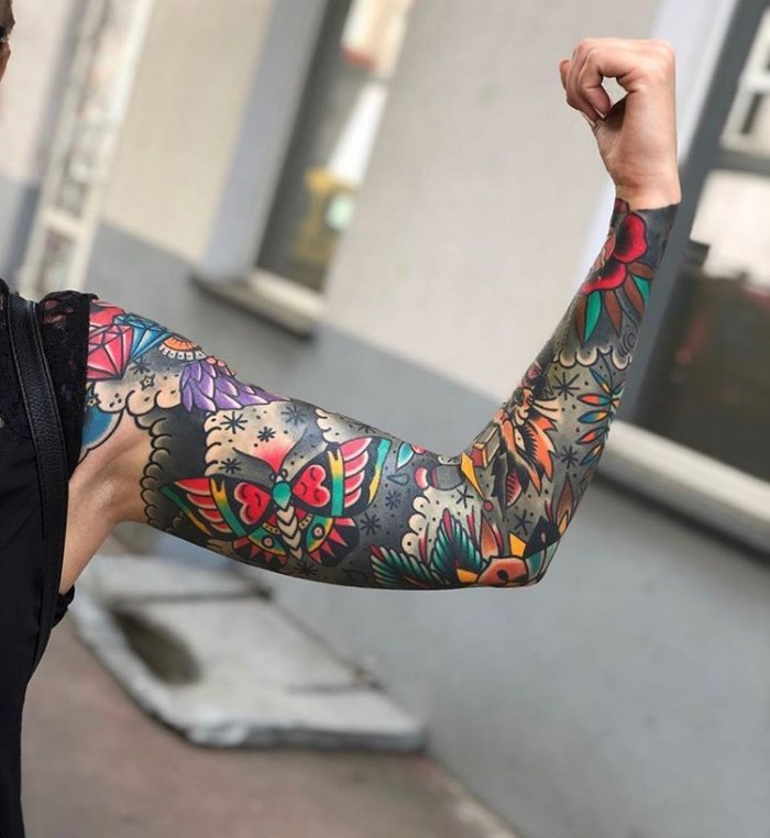 Тату на руке