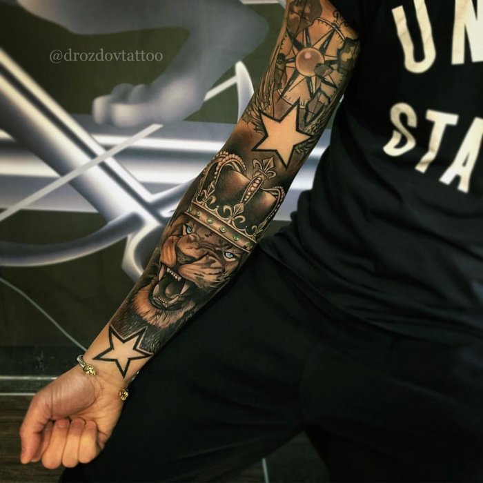 Тату рукава мужские