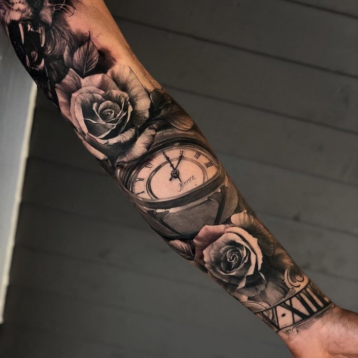 Тату рукав для мужчин