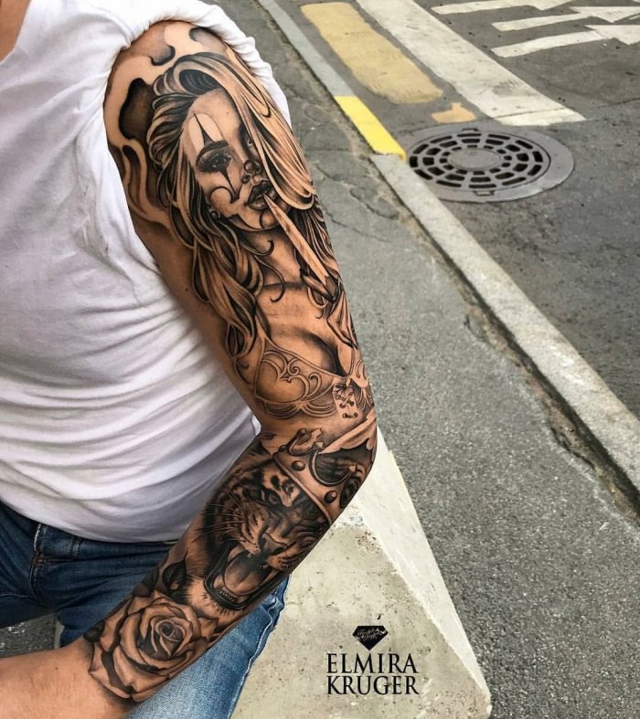 Красивые рукава тату