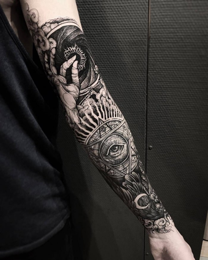 Тату на руке мужские