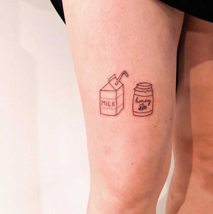 Необычные тату Минимализм