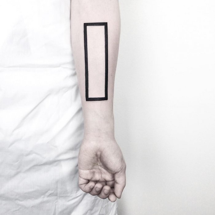 Необычные минималистичные тату