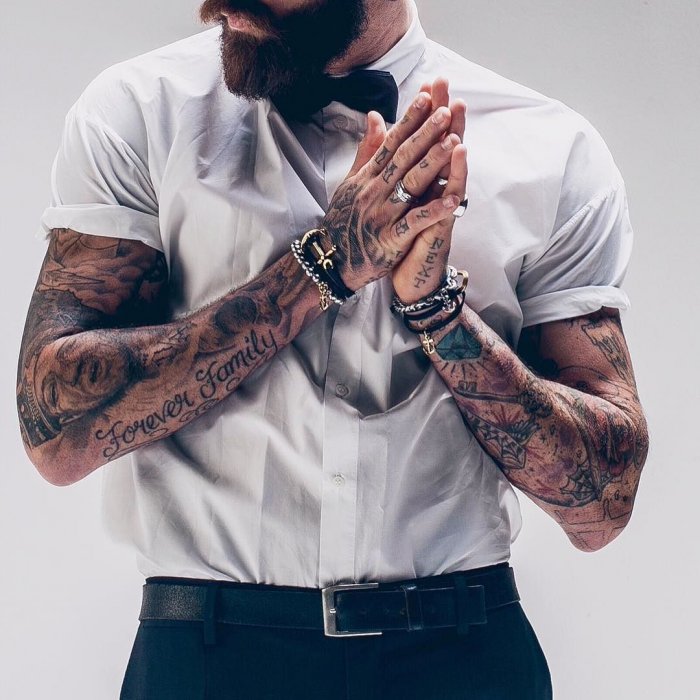 Красивые тату на плече мужские