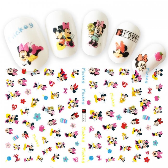 Наклейки на ногти с микимаусом