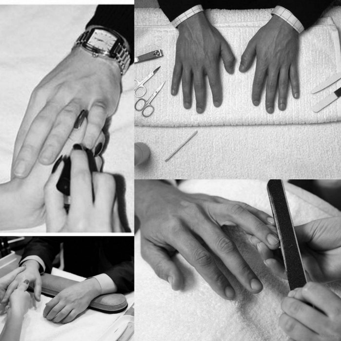 Красивый мужской маникюр