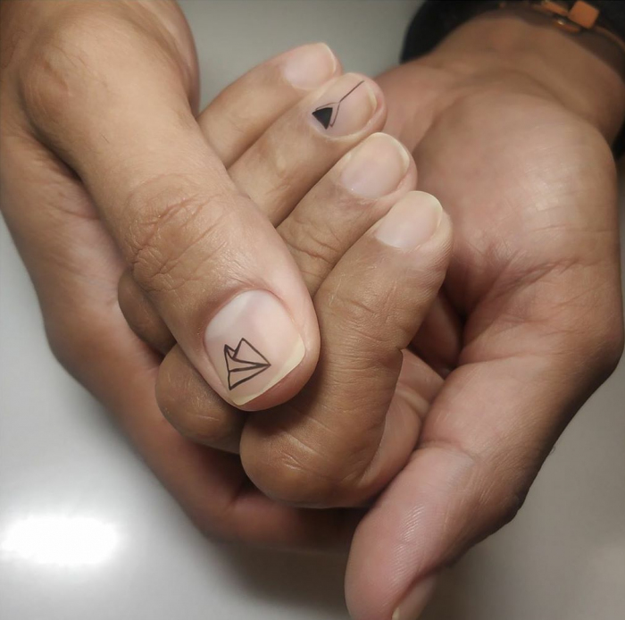 Мужской маникюр с рисунком