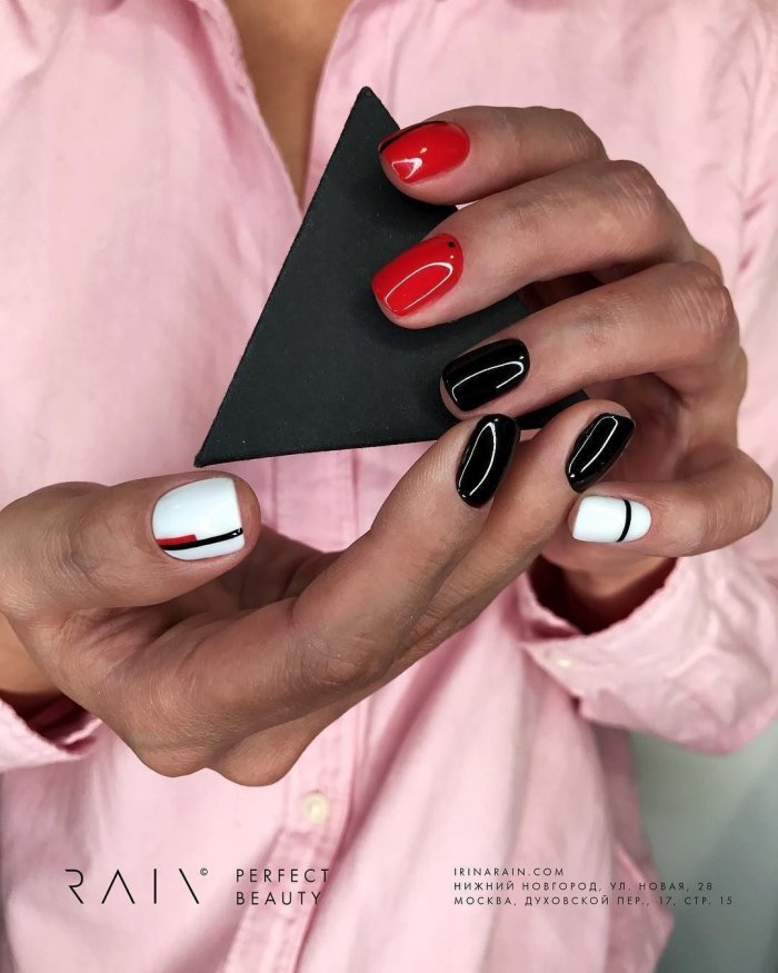 Мужские маникюры креативные