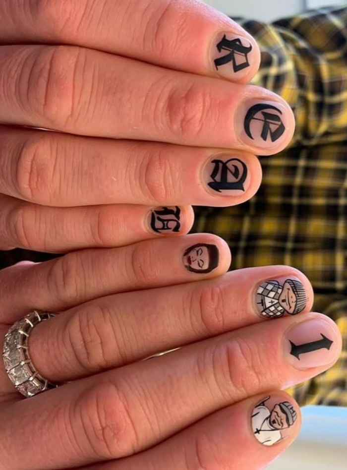 Мужские маникюры креативные